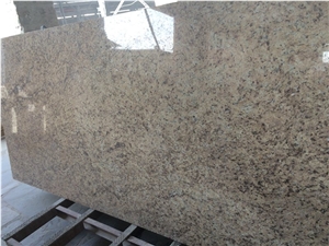 New Venetian Gold Granite Countertops,Kitchen Island,Tile Backsplash