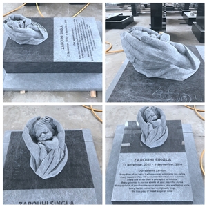 Granit Baby Designtombstone, Monument,Headstone , Hand Carved
