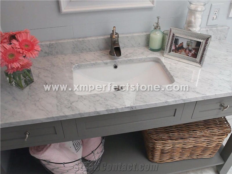 Bianco Carrara Marble Countertop