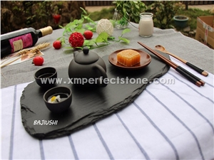 Chinese Wholesale Price Black Square Slate Cheese Board