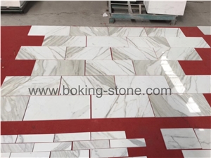 Bianco Carrara Statuario Marble,Statuary White Slab,Tiles Dry Lay