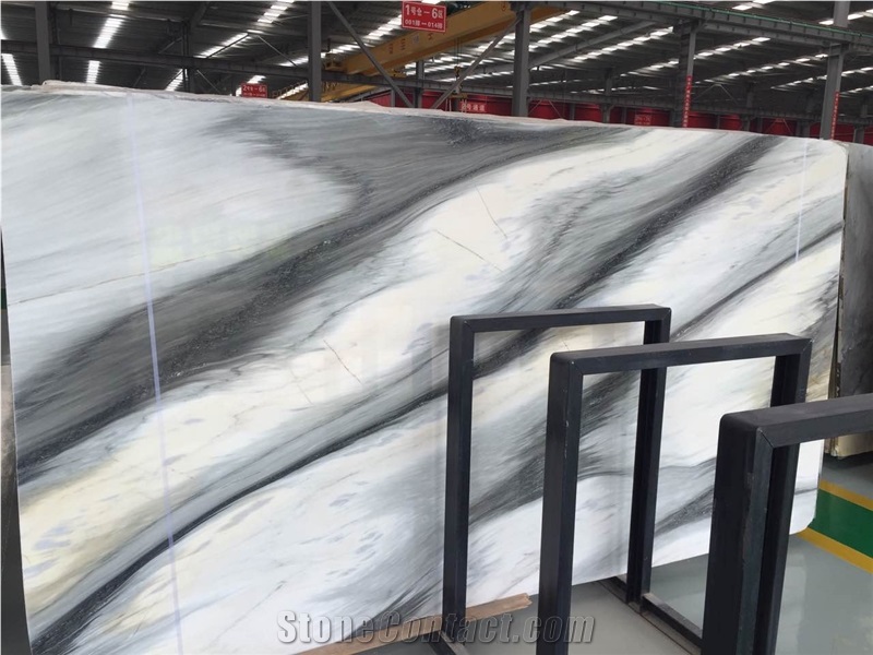 China Grey and White Marble, Cucci Grey Marble Dry Lay Tiles Project