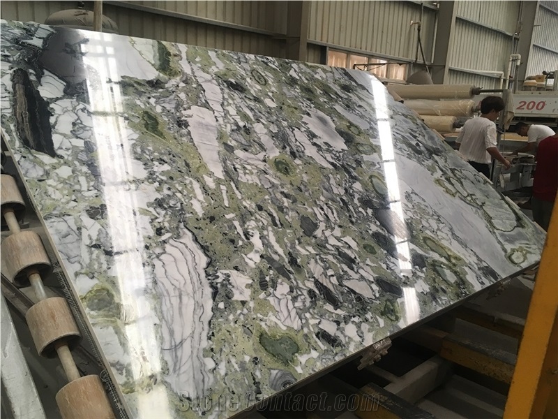 Chinese White Beauty/Ice Jade Marble/Green Marble Slabs and Tiles