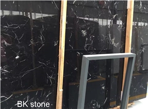 Exclusive Black Marble Owner,Nero Marquinia, Flower Black Marble Slabs