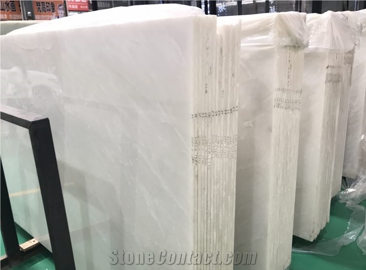 Pure White Onyx Slabs,Iran White Onyx Good Backlit Panels Good Quality