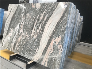Water Cloudy Grey Marble Slab,Golden Vein Marquina Wall