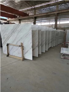 China Bianco Carrara White Guangxi Bai White Marble Tiles and Slabs