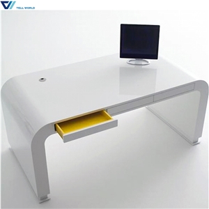Workstation for 2 People Simple Office Table Design