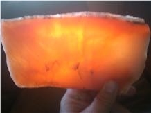 Translucent Alabaster Rough, United States Orange Alabaster