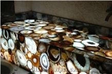 Agate T Semiprecious Stone Bath Tops, Basins