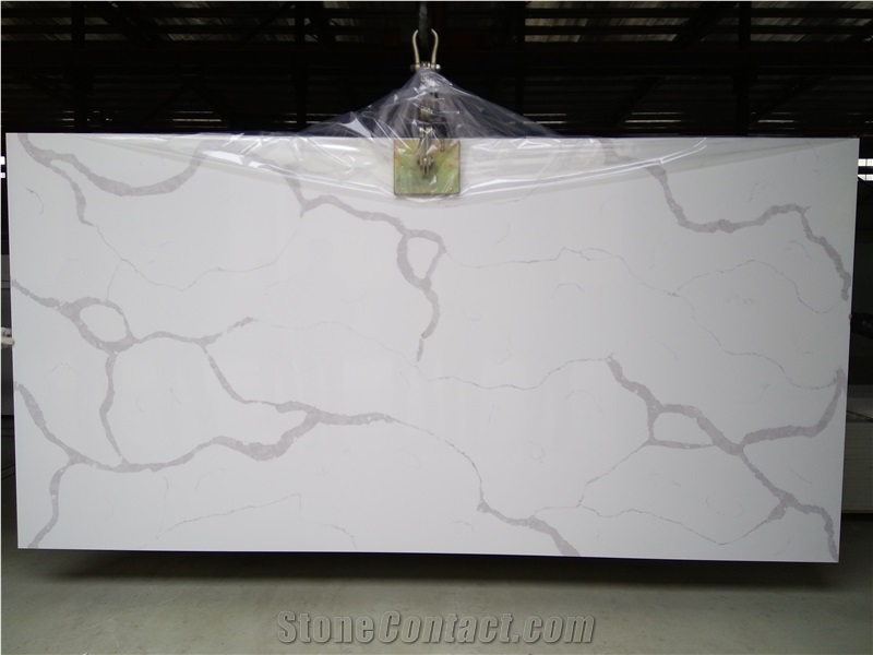 A Quality Marble Engineer Quartz Stone Countertop with Customized Edge