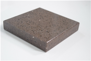 Brown Sparkle Quartz Stone for Countertop Non-Porous