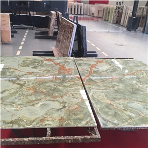 Translucent Pakistan Onyx Slabs Available in Stock(Crystal Green Onyx)
