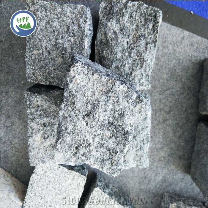 Dark Grey Granite Paver,Cube Stone,Cobble Stone,Paving Stone