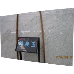 Athens Silk Cloudy White Grey Natural Marble Slabs