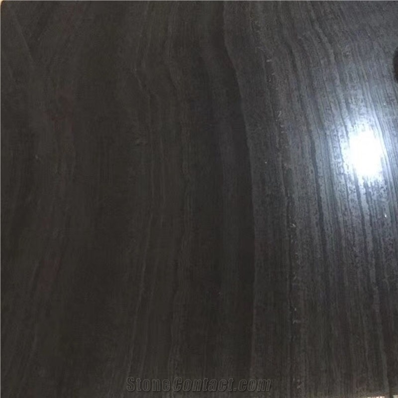 Black Vein Wood Marble, Black Armani Marble Slabs Polished