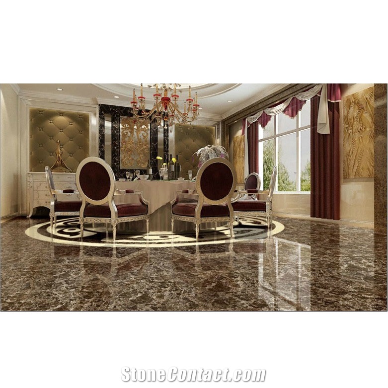 Floor Stone Prices Restaurant Brown Dark Emperador Marble Slab