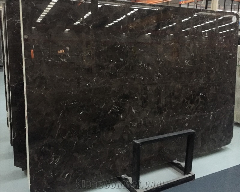 Luxury Floors Black Brown Tile Marble Slab Emperador Dark
