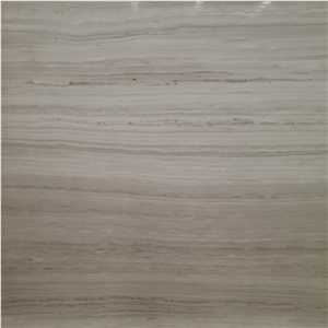 YUANDA Grey Vein White Wooden Marble Slabs