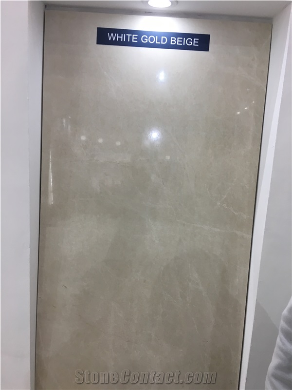 White Gold Beige Marble Slabs and Tiles