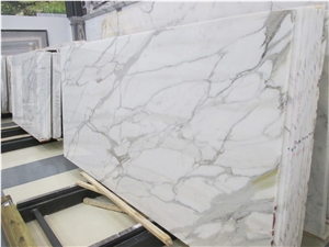 Calacatta White Marble Polished Tiles&Slabs