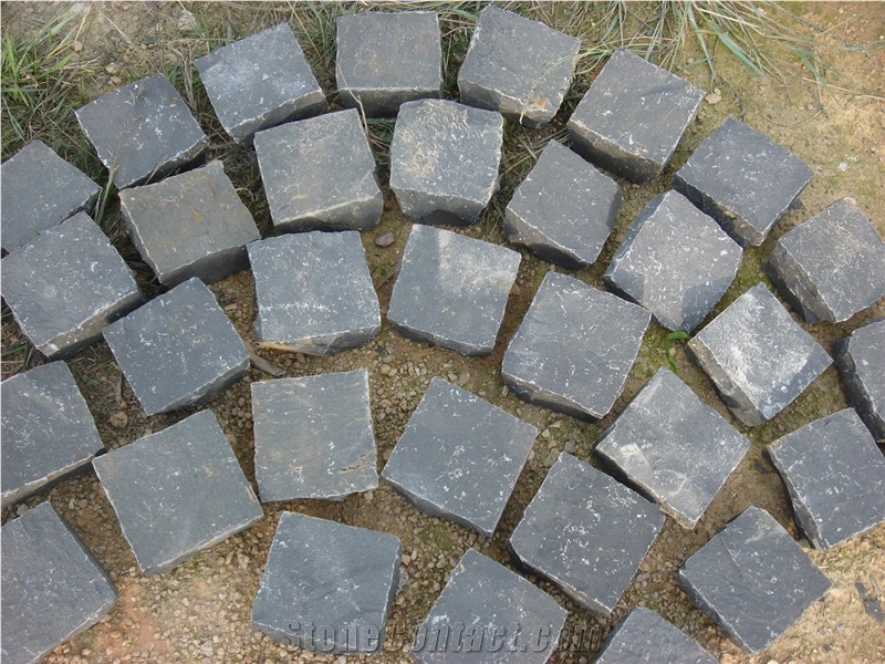 Zhangpu Black Cube Stone ,Walkway Pavers, Patio Setts