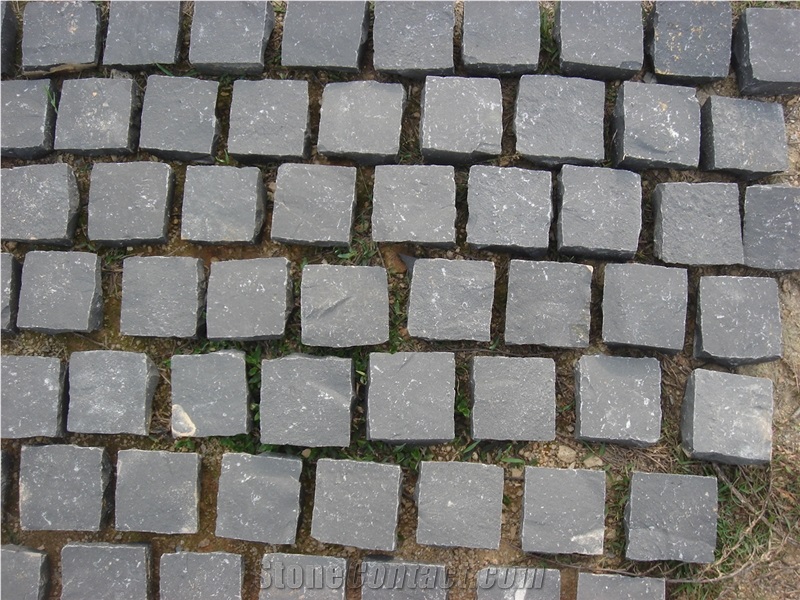 Zhangpu Black Cube Stone ,Walkway Pavers, Patio Setts