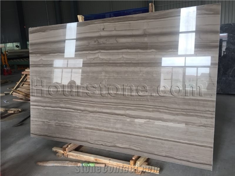 Athens Grey Marble,Athen Wood Grain Slabs & Tiles Vein-Cut Polished