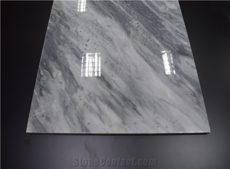 China Guangdong Polished Grey Marble Stone Slab