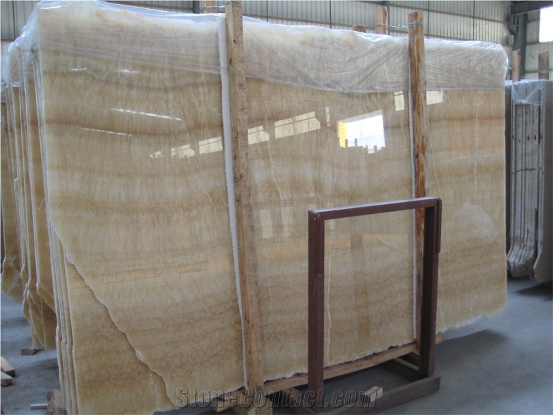 China Marble Yellow Honey Onyx Slabs Surface Polished,Flooring Tiles