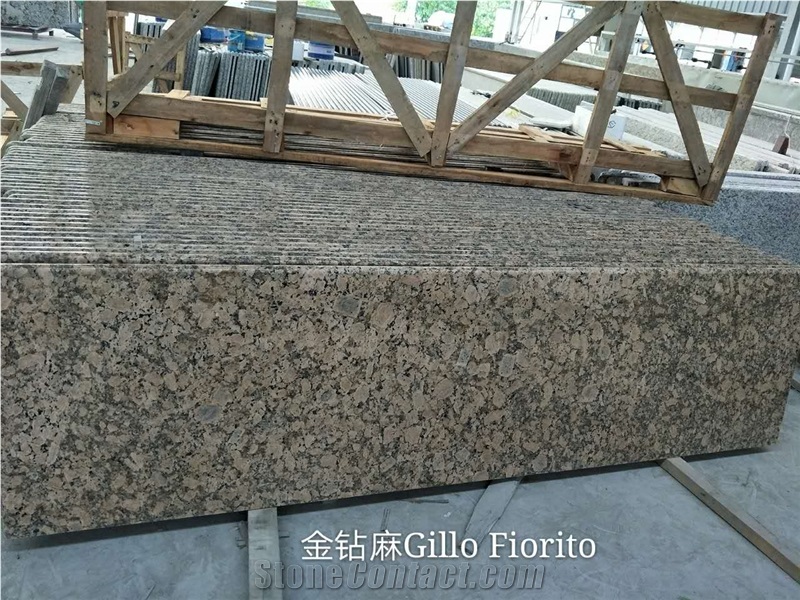 Gillo Fiorito Granite Kitchen Countertop,Golden Yellow Vanitytop