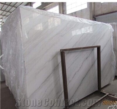 White with Grey Lines, Guangxi White Marble Slabs, Tiles, Quarry Owner