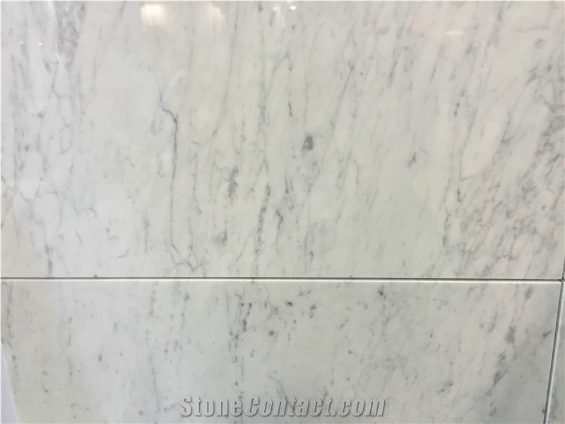Carrara White Marble 10mm/18mm Polished Wall Covering Tiles
