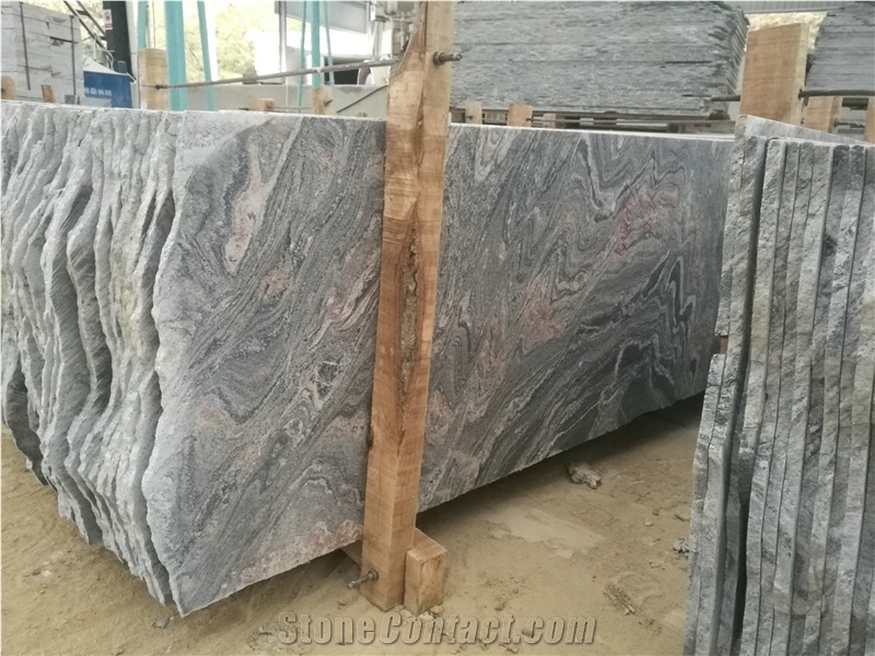 China Juparana New Quarry, Sand Wave Granite Tiles & Middle Slabs