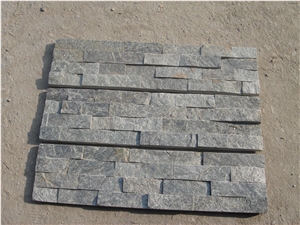 Dark Grey Shining Slate Cultured Stone Panels, Type No.Cs-105