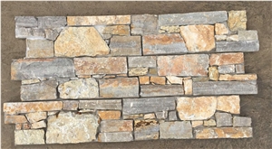 Irregular Rusty Slates with Cement Backed Cultured Stone Panel,Cs-206