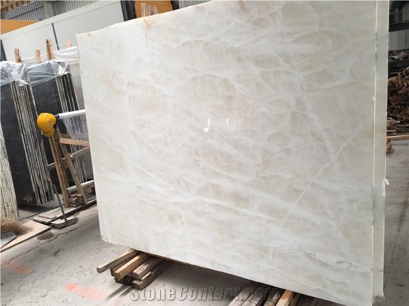 Marble Snow White Jade Polished