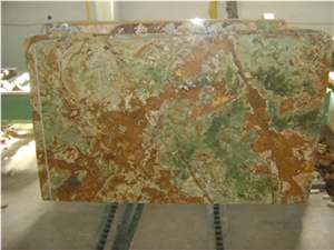 Multi Green Onyx Slabs and Tiles