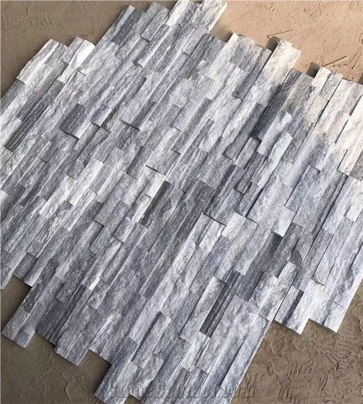 Beautiful China Cloudy Grey Cultured Stone with Split Face