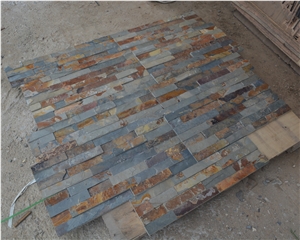 High Quality Brown Rusty Slate Stacked Stone for Ledger