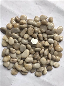 Natural Polished Old White Pebbles 1-2cm. River Stone Washed Pebbles