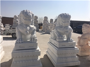 Outdoor Marble Stone Lion Sculpture