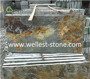 China Own Quarry Rusty Slate Paving Slate for Flooring Tile Pool Paver