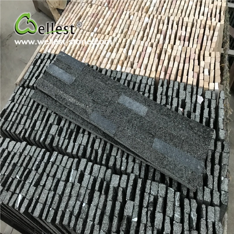Galaxy Black Granite Ledge Stone /Stacked Stone for Floor/Wall Tile
