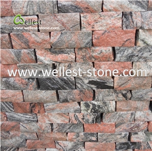 Red Granite Tile Cube Stone Cobble Stone Pavers Stepping Pavements