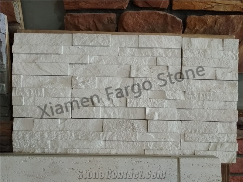 Fargo High Simulation Faux Stones, Artificial Snow White Panels