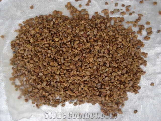 Garden Yellow Crushed Stone, Granite Gravels Pebbles for Driveways