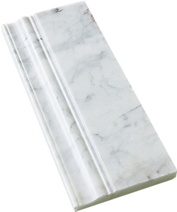 Italy Bianco Carrara White,Cremo Delicato Polished Marble Molding