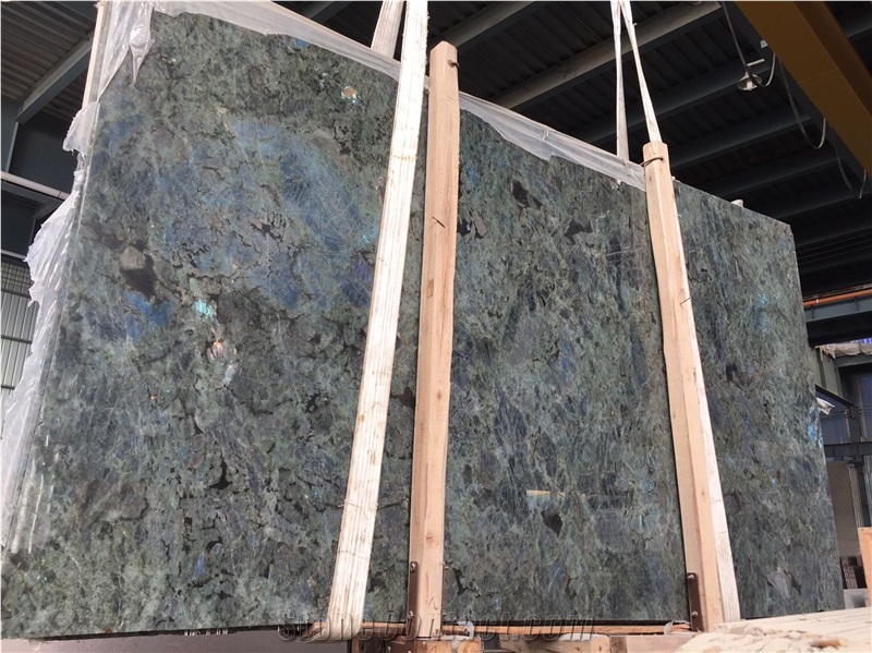 Labradorite Blue Granite Big Slabs Polished
