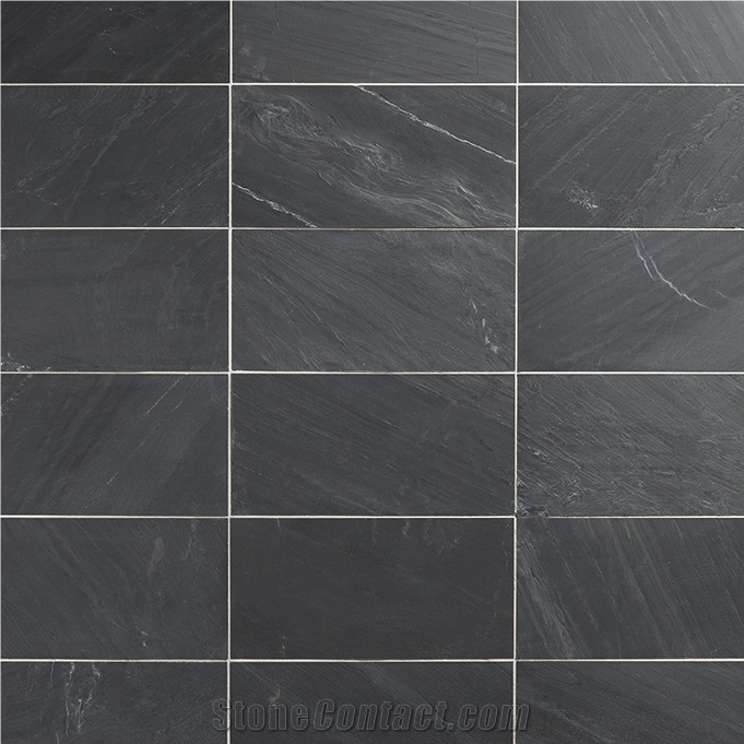 Anthracite Black Phyllite - Anthracite Grey Phyllite Floor Tiles